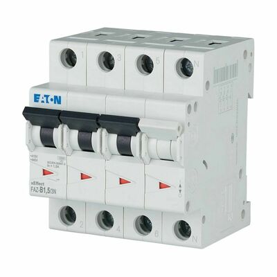 Eaton Leitungsschutzschalter 3p. 1,5A Charakt.: B FAZ-B1,5/3N