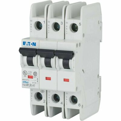 Eaton Leitungsschutzschalter 3p. 1,5A Charakt.: B FAZ-B1,5/3-RT