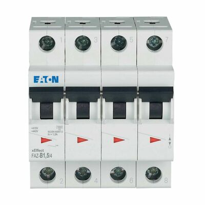 Eaton Leitungsschutzschalter 1,5A Charakt.: B FAZ-B1,5/4