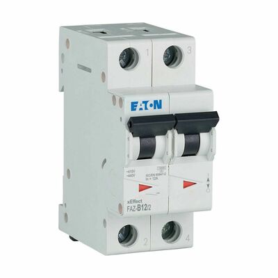 Eaton Leitungsschutzschalter 2p. 12A Charakt.: B FAZ-B12/2