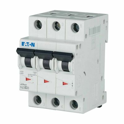 Eaton Leitungsschutzschalter 3p. 3A Charakt.: B FAZ-B3/3