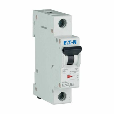 Eaton Leitungsschutzschalter 1p. 0,75A Charakt.: C FAZ-C0,75/1