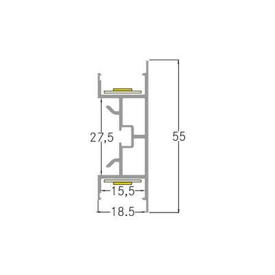 Brumberg Leuchten LED-Wandanbauprofil 2m, weiß 53751070