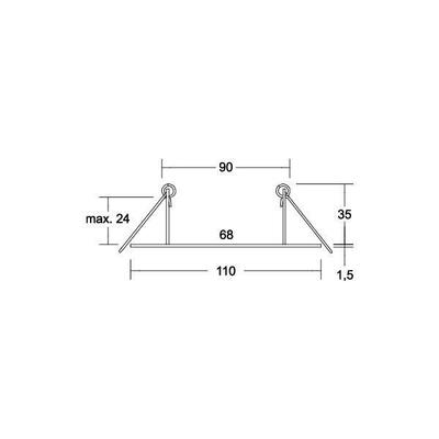 Brumberg Leuchten Reduzierring D110mm, aluminium matt 81201250