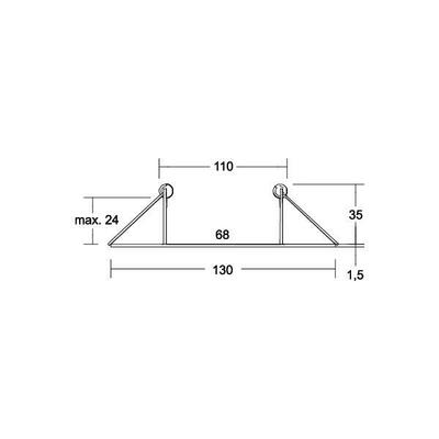 Brumberg Leuchten Reduzierring D130mm, chrom matt 81202030