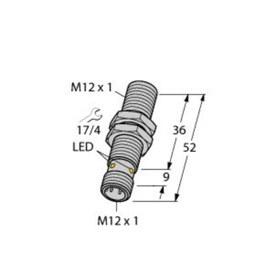 Turck Sensor induktiv BI2-M12-Y1X-H1141