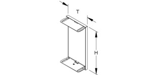 Niedax GK-Endabschlussdeckel umgreifend 135x90mm GADU 133T90 VW