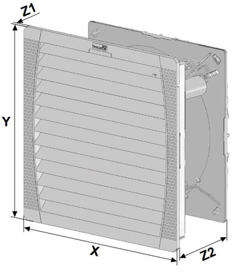 Pfannenberg Austrittsfilter IP54, RAL9011 PFA60000549011