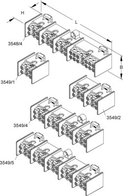 HKL Hauptleitungsabzweigklemme 3p.,35qmm 3548/4