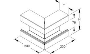 Niedax GK-Außeneck 90Gr. 133x90mm GKA 133-78T90 S