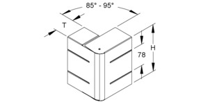 Niedax GK-Außeneck 90Gr. 220x70mm GKAV 220-78T70 S