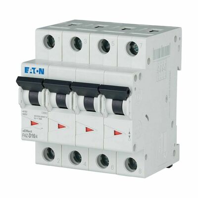 Eaton Leitungsschutzschalter 16A Charakt.: D FAZ-D16/4#279084