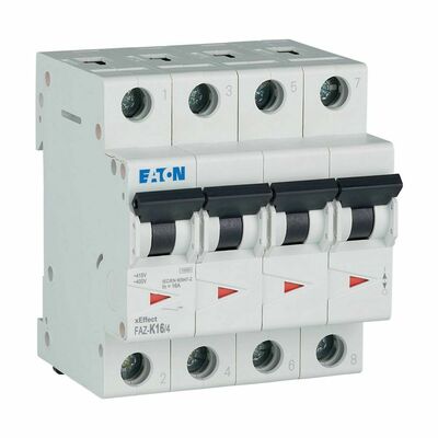 Eaton Leitungsschutzschalter 16A Charakt.: K FAZ-K16/4#279099