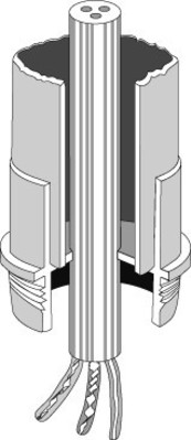 Hensel Einsteck-Rohrstutzen M 16 EDR 16