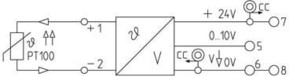 Weidmüller Signalwandler PT100/2 V 0-10V WTZ4 #8432190000