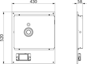 WHD Spanndeckenlautsprecher m. WLAN-Empfänger SDL400MWR alu