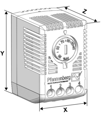 Pfannenberg Hygrostat Wechsler, 40-90rF FLZ600HY#17218100000