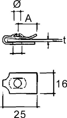 Niedax Befestigungs-Zubehör DM-6T