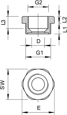 OBO Bettermann Vertr Reduktion Iso,lgr 107 R PG29-16 PA