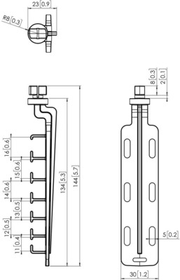 Vogels Kabelführungsclip Connect-it,f.PFB34xx PFA9128 sw