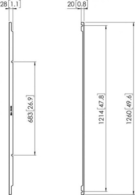 Vogels Videowall Abstandslehre Barco UniSee PFA9138 si