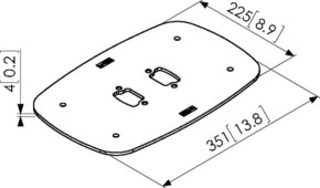 Vogels Montageplatte Connect-it Boden,si PFF7060 si