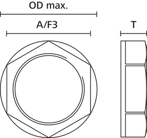 HellermannTyton Gegenmutter PA66 BK 1S ALPA-PG29