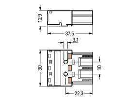 WAGO GmbH & Co. KG Stecker 3-polig braun 770-1373