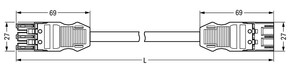 WAGO GmbH & Co. KG konfekt.Verbindungsleitung Eca,Buchse Stecker 771-9973/006-101