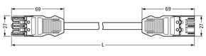 WAGO GmbH & Co. KG konfekt.Verbindungsleitung Eca,Buchse Stecker 771-9973/006-305