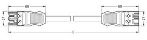 WAGO GmbH & Co. KG konfekt.Verbindungsleitung Eca,Buchse Stecker 771-9973/006-305