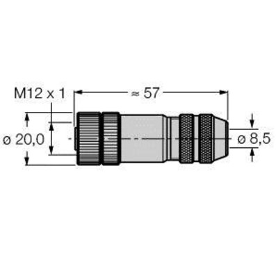 Turck Steckverbinder konfektionierbar BMWS8151-8.5