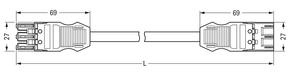 WAGO GmbH & Co. KG konfekt.Verbindungsleitung Eca,Buchse Stecker 771-9973/017-101