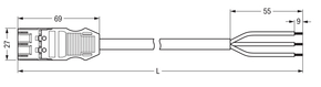 WAGO GmbH & Co. KG konfekt. Anschlussleitung Eca,Stecker 771-9993/205-103