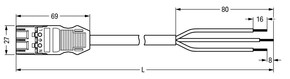 WAGO GmbH & Co. KG konfekt. Anschlussleitung Eca,Stecker 771-9993/3206-201