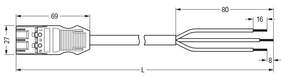 WAGO GmbH & Co. KG konfekt. Anschlussleitung Eca,Stecker 771-9993/3206-201