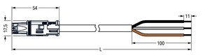 WAGO GmbH & Co. KG konfekt. Anschlussleitung Eca,Buchse 774-9973/106-105