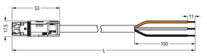 WAGO GmbH & Co. KG konfekt. Anschlussleitung Eca,Stecker 774-9973/206-105