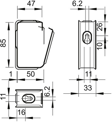 OBO Bettermann Vertr Grip-Sammelhalterung 30x NYM3x1,5 2031 M 30 A4