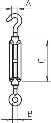 OBO Bettermann Vertr Spannschloss M16 945 M16 A4