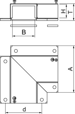 OBO Bettermann Vertr Flachwinkel 100x250mm BSKM-FW 1025