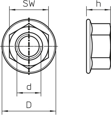 OBO Bettermann Vertr Sechskantmutter M10 KM M10 A2