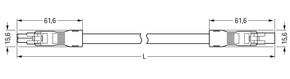 WAGO GmbH & Co. KG konfekt.Verbindungsleitung Eca,Buchse Stecker 891-8982/006-102